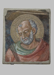 Frammento di affresco con testa di apostolo (Giuda Taddeo?)