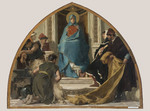 Dipinto preparatorio per il mosaico La Fede tra i rappresentanti delle corporazioni artigianali