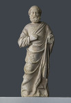 Apostolo barbato con braccio al petto
