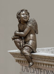 Replica statua Spiritello bronzeo della cantoria destro