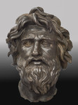 Testa in bronzo della Cantoria