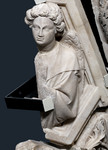 Rilievo con angelo dall'archivolto destro della Porta della Mandorla
