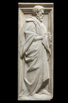 Figura maschile dal recinto del coro della Cattedrale (con tunica, barbato, di profilo)