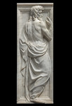 Figura maschile dal recinto del coro della Cattedrale (seminudo, barbato, con indice alzato)