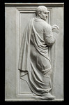 Figura maschile dal recinto del coro della Cattedrale (di spalle, con capelli corti e bastone)