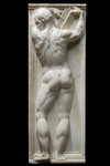 Figura maschile dal recinto del coro della Cattedrale (nudo, calvo, di spalle, con libro)