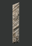 Frammento cornice architettonica dalla facciata arnolfiana del duomo a colonnina tortile con rosoni