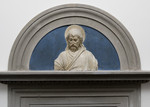 Lunetta con il busto di Cristo Redentore