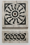Lastra ornamentale con decorazione geometrica