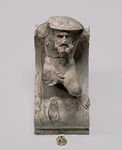 Mensola con figura maschile nuda 