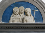 Lunetta con San Francesco, Santa Chiara e San Giovanni Battista