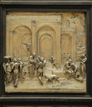 Formella con Storie di Giacobbe ed Esaù