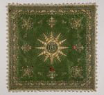 Velo da calice verde con Monogramma di Gesù