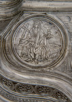 Placchetta circolare con figura Fede