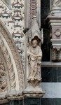 Statua Profeta edicola destra Porta della Mandorla
