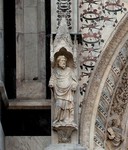 Statua Profeta edicola sinistra Porta della Mandorla