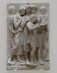 Giovani cantori con libro