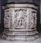 Fonte battesimale istoriato del Battistero