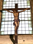 Croce sagomata e dipinta del XVI secolo