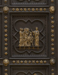 Formella Cristo risana lo storpio Porta sud