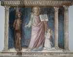 Dipinto San Matteo e San Sebastiano di Bicci di Lorenzo e artista anonimo