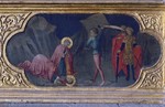 Scomparto di predella Martirio dei Santi Cosma e Damiano di Andrea di Giusto
