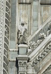 Statua Profeta sinistro Porta dei Canonici
