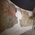 Dipinto murale porzioni di gambe e tuniche