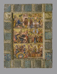 Dittico in micro mosaico con scene allusive alle festività dell'anno liturgico cristiano pannello destro