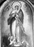 Addobbo votivo per il dipito con la Madonna Immacolata