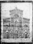 Concorso per la facciata di Santa Maria del Fiore XIX sec.  A. Puccinelli