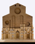 Modello ricostruttivo della facciata medievale della Cattedrale