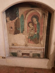 Dipinto murale ad affresco raffigurante l'Adorazione dei Magi