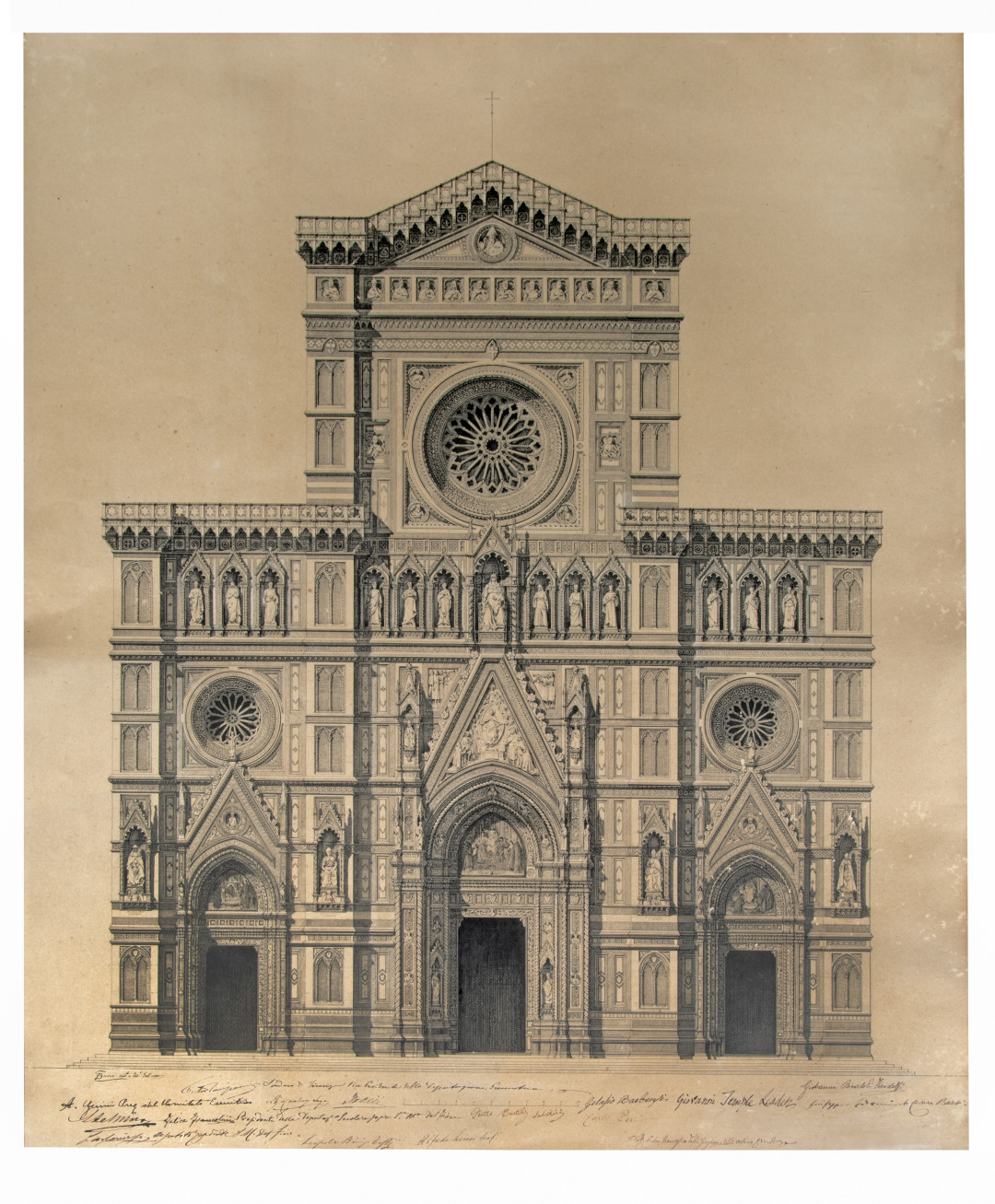 Rilievo della facciata di Santa Maria del Fiore