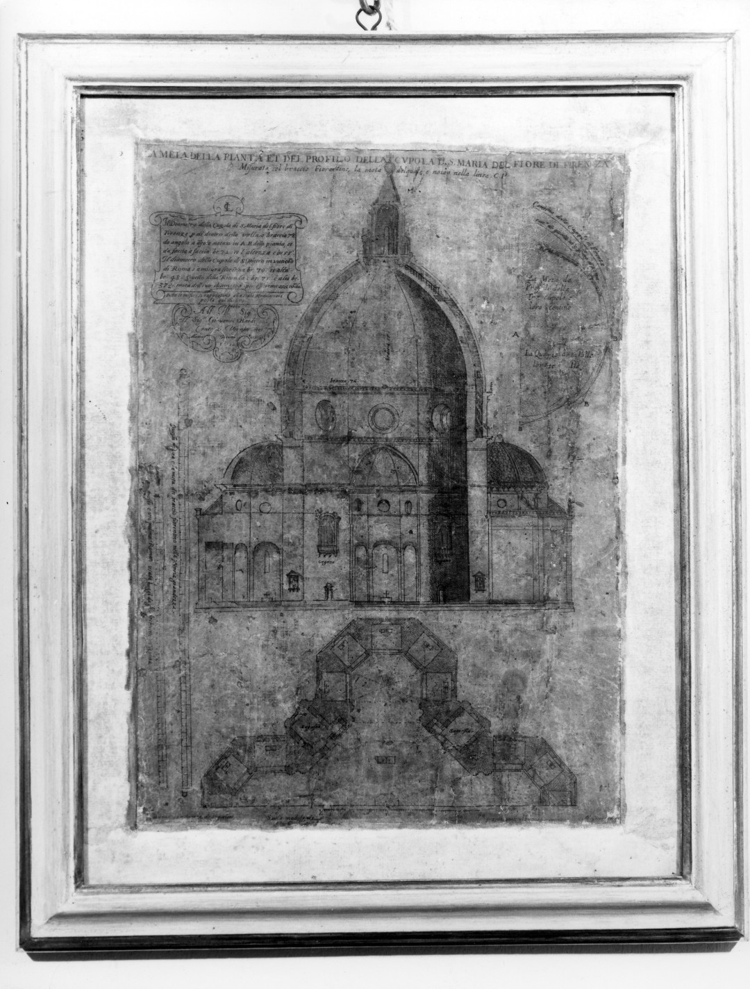  Sezione e pianta dell’abside di Santa Maria del Fiore