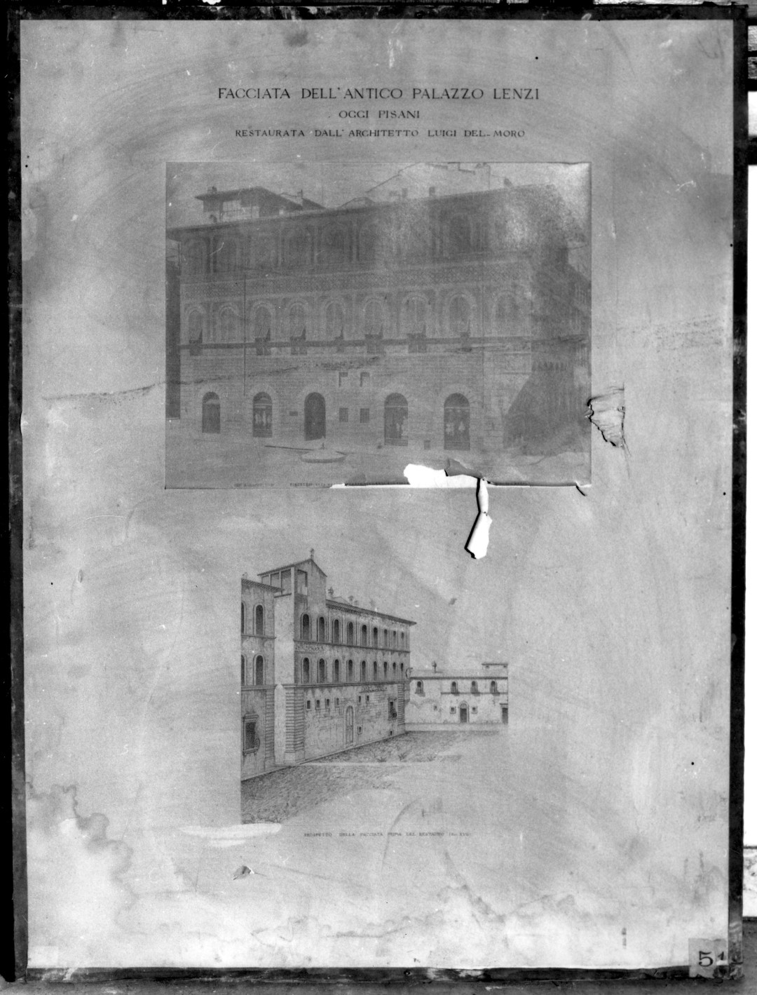 Facciata di palazzo Lenzi a Firenze – Del Moro