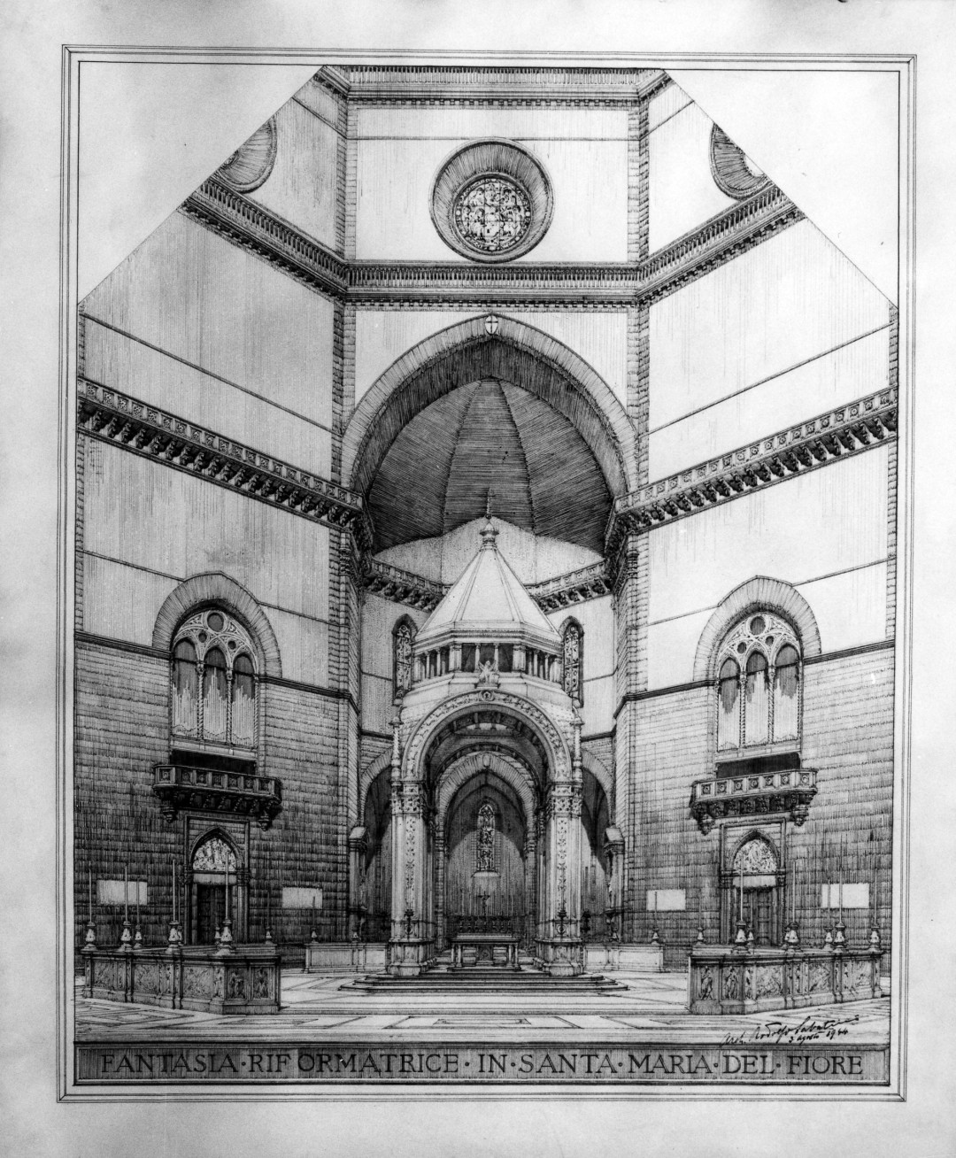 Progetto di sistemazione del coro di Santa Maria del Fiore