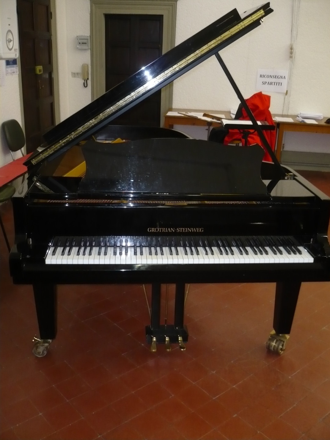 Pianoforte a coda -Sala prove Cappella Musicale
